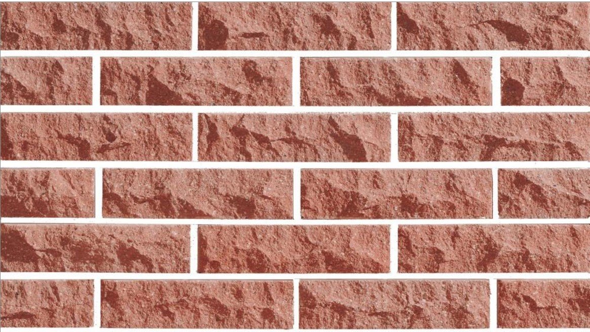 Фасадная плитка под кирпич LAND BRICK красная скала